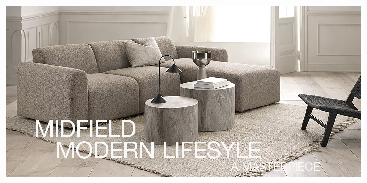 The Midfield Sofa Collection isn’t just about good looks, it’s built for real life. 