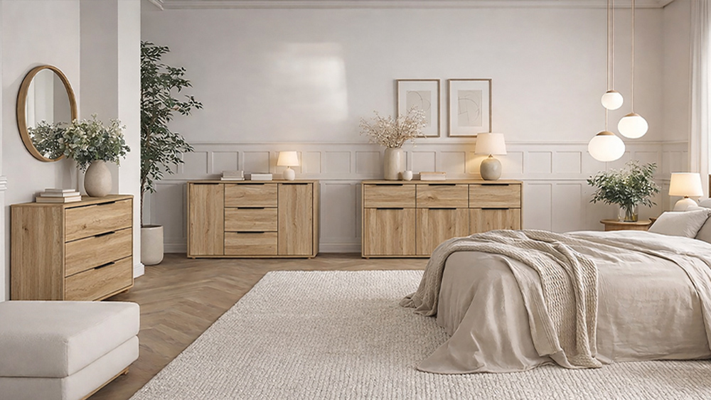 Explore The Orkney Collection Contemporary Orkney furniture collection with natural wood tones and Scandinavian design